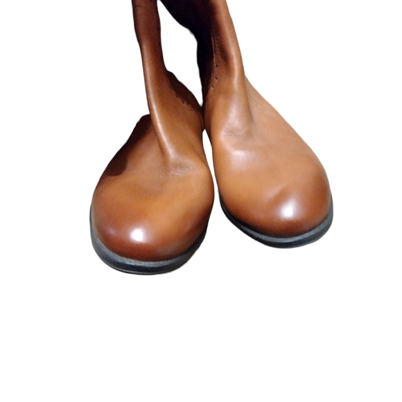 Women's Whiskey Brown Sam Edelman Prina Leather Riding Boots Size 9 - Picture 8 of 9